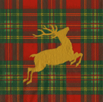  Reindeer Tartan Boxed Cocktail Napkins