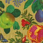  Royal Orchard Gold Cocktail Napkin