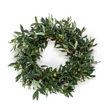  24" Faux Olive Leaf Wreath