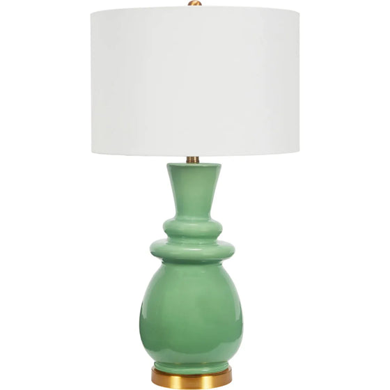 Sadie Ceramic Green Table Lamp