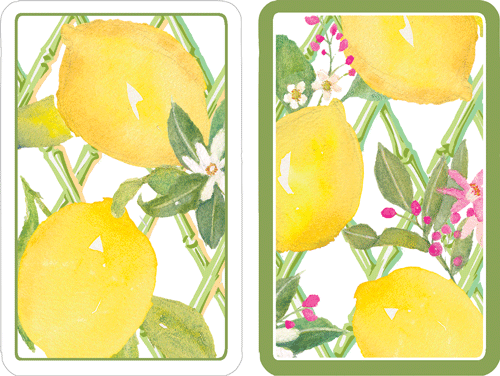 Limoncello Large Type Bridge Playing Cards