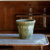 Aged Fluted Garden Pot