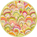 Marbled Ceramica Raspberry Chartreuse Dessert Plate