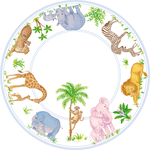  Baby Safari Dessert Plate