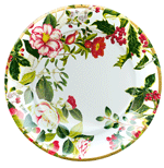  Christmas Chinoiserie Dessert Plates