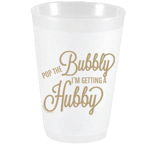 Pop the Bubbly Frost Flex Cups 10/PK