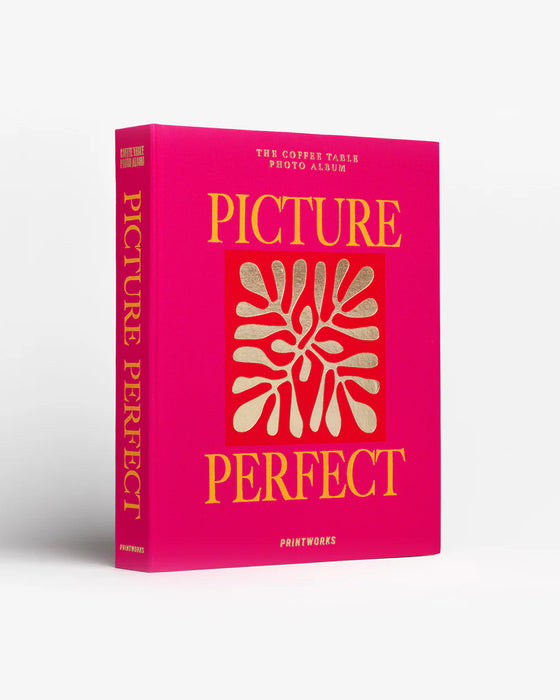 Pink Flower Coffee Table Photo Album Book
