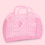  Bubblegum Pink Jelly Retro Bag