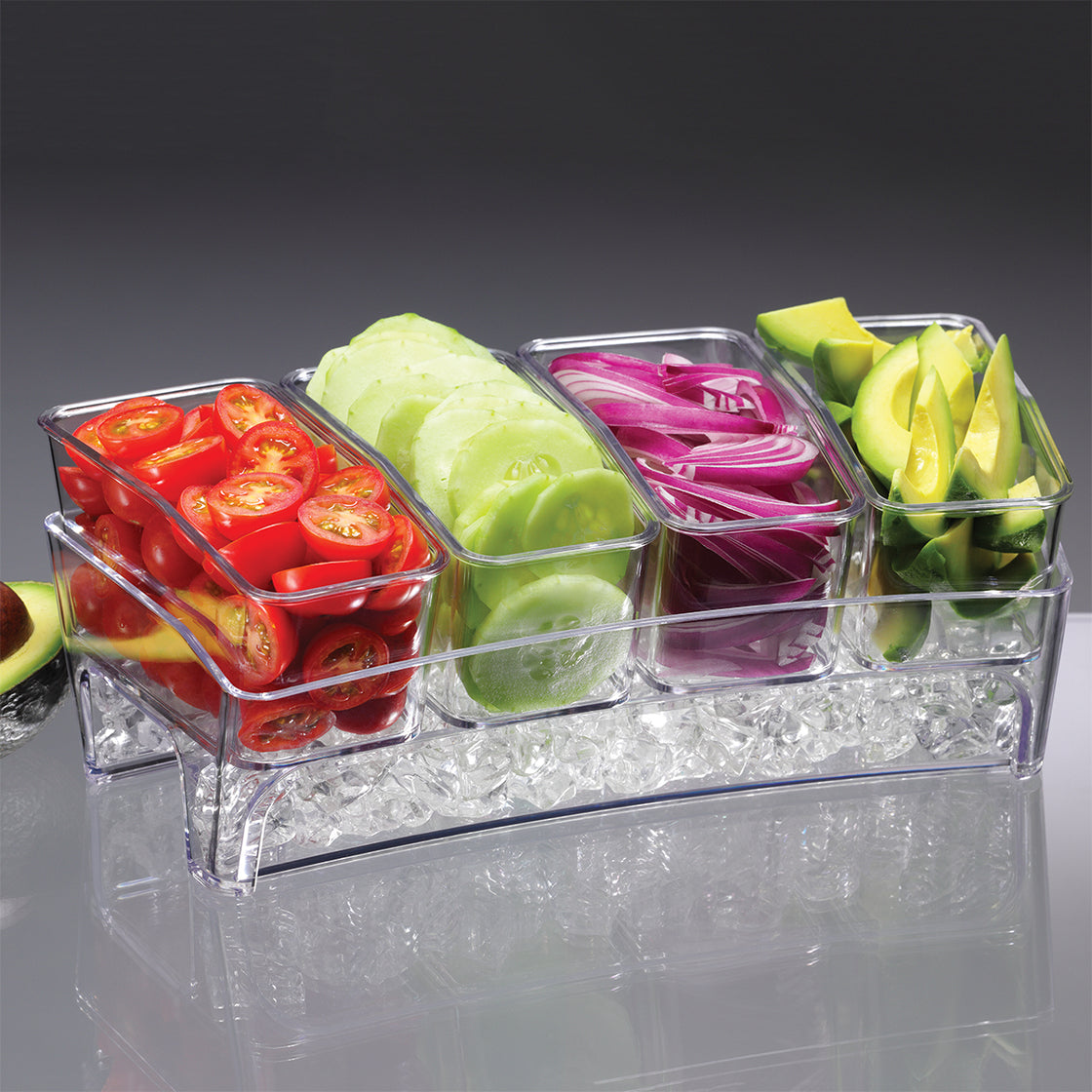 Condiment Bar On Ice – Wildflowers