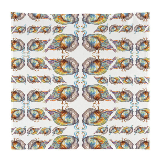Colorful Turkey Kitchen Square