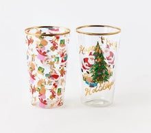 Santa Drinking Glasses Assorted Styles