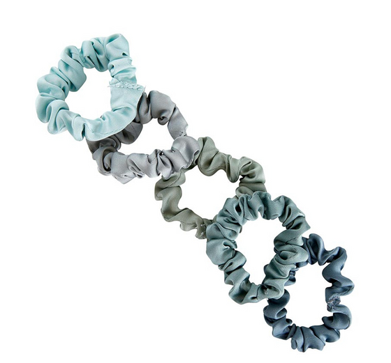 Beach Ombre Mini Satin Scrunchies