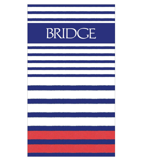 Breton Stripe Bridge Score Pad