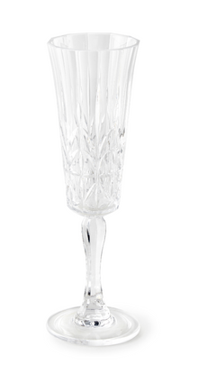  Royal Carved Acrylic Stemmed Champagne Glass