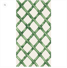  Green Lattice Guest Napkin