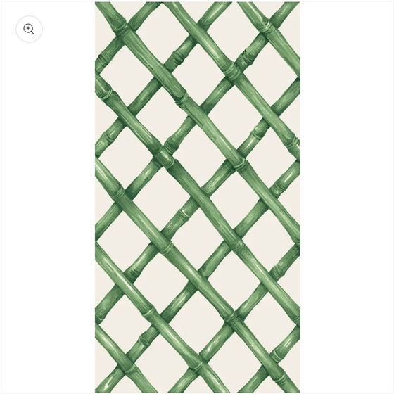 Green Lattice Guest Napkin