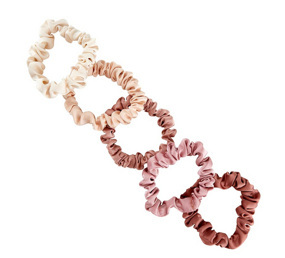 Blush Ombre Large Satin Scrunchies