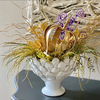 Large White Artichoke Footed Centerpiece