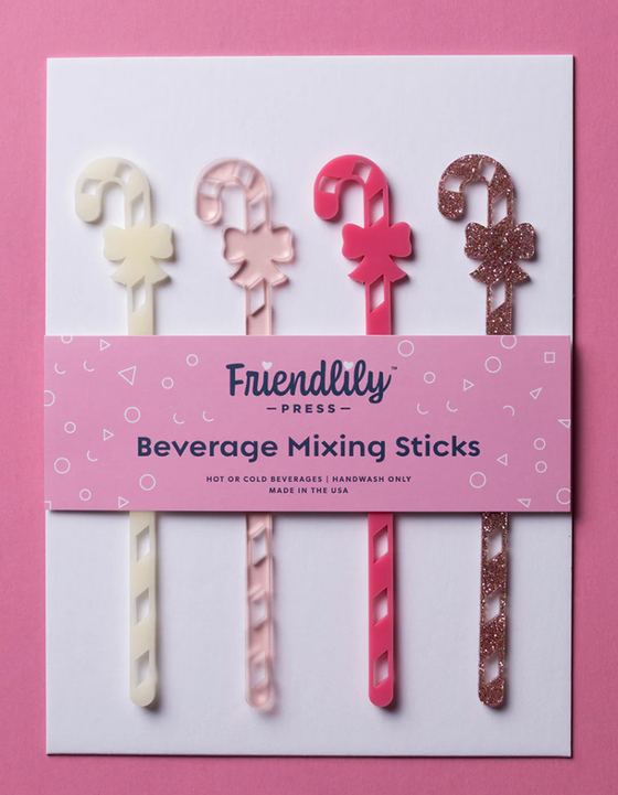 Candy Cane Drink Stirrers