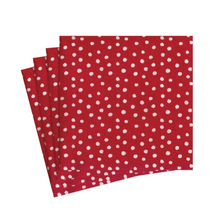  Red Small Dots Cocktail Napkin