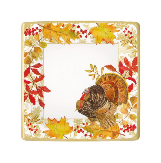 Woodland Turkey Desert Plates