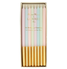  Laduree Gold Dipped Tall Tapered Candles