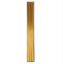  Gold Tall Tapered Candles