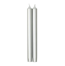  Silver Dripless Candle 10"