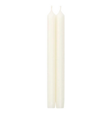  White Dripless Candle 10"