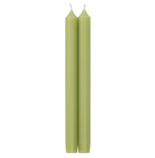  Moss Green Dripless Candle 12"