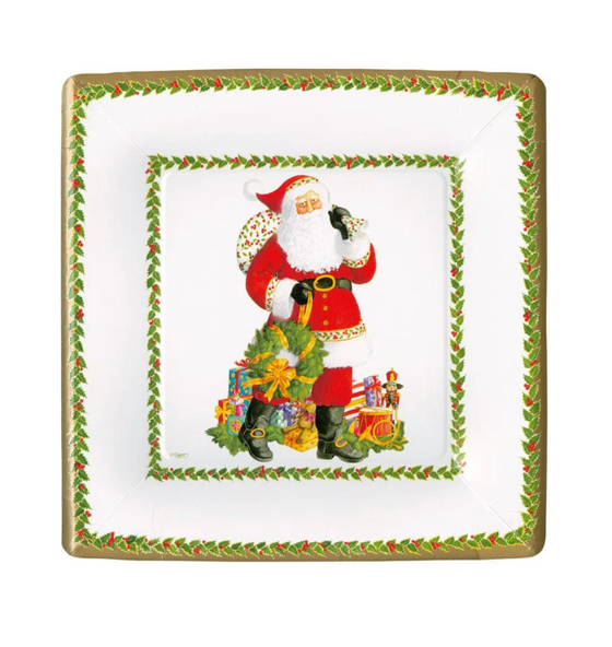 Jolly St. Nick Dessert/Salad Plates