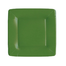  Square Hunter Green Dessert Plates