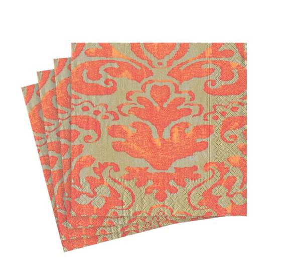 Coral Palazzo Cocktail Napkin