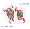 Halsted Floral Large Type Bridge Playing Cards