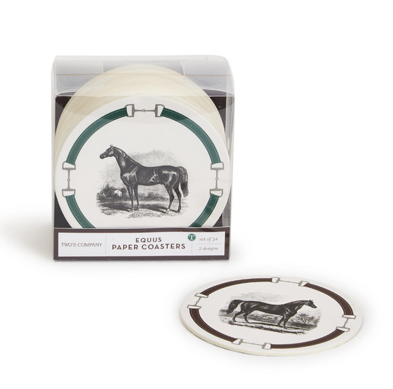 Equestrian Paper Coaster Gift Set