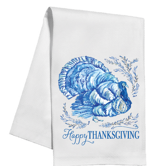 Blue Chinoiserie Turkey Kitchen Towel