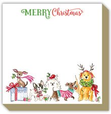  Merry Christmas Canines Luxe Notepad
