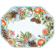  Citrus & Pine Cones Die-Cut Placemat