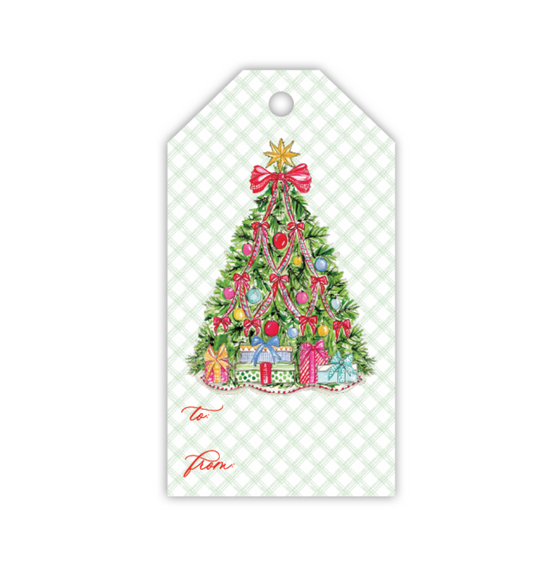 Tree With Packages Gift Tag