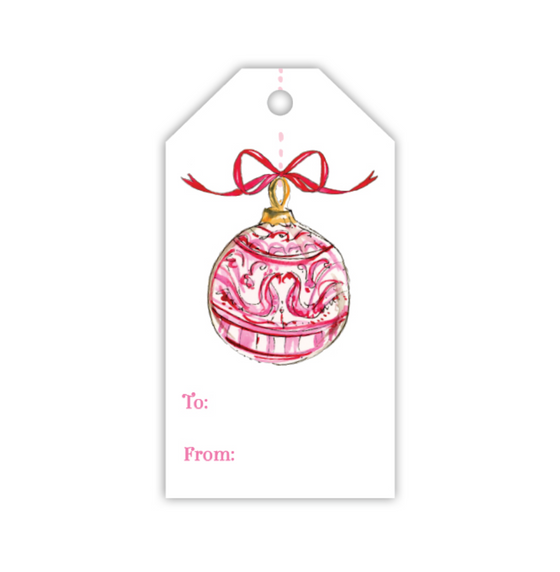 Pink Ornament Gift Tag