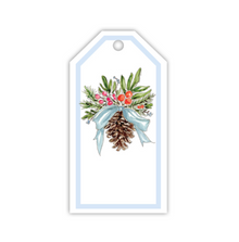 Citrus Bow & Pine Cone Gift Tag