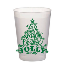  Green 'Tis The Season Frost Flex Cups