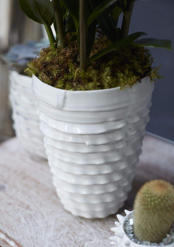 Medium White Artsi Vase