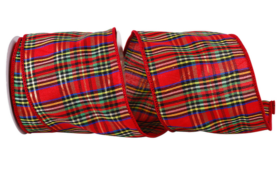 Holiday Plaid 4" Ribbon