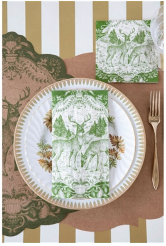 Fable Toile Guest Napkin