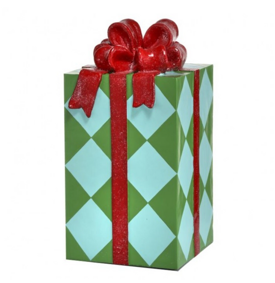 Resin Blue & Green Gift Box 29"
