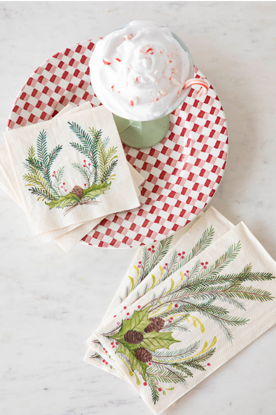 Christmas Sprigs Guest Napkin