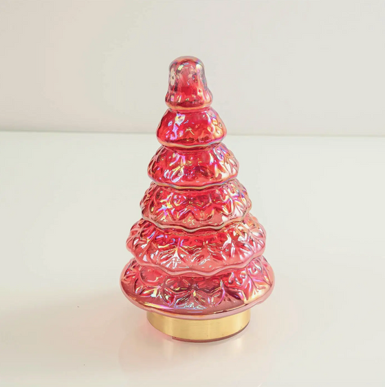 Pink Glass Christmas Tree