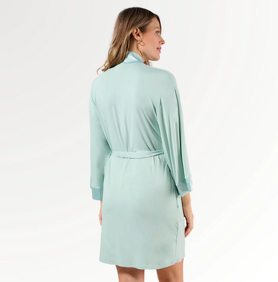 Aqua Kimono Robe