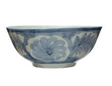  Hand Painted Blue And White Bowl